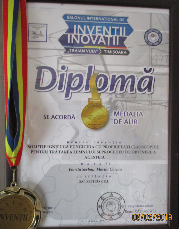 medalie la salon international de inventii timisoara